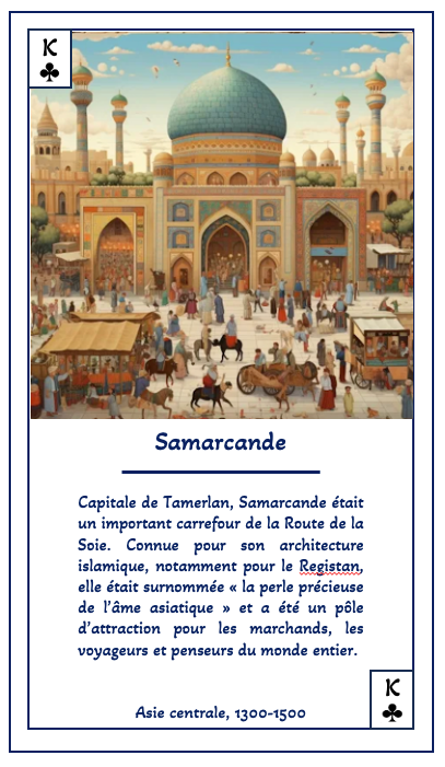 Jeu de 54 cartes : Villes mythiques, échos du passé