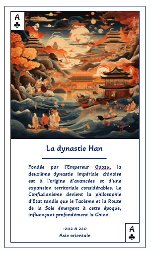Jeu de 54 cartes : L'épopée des Empires