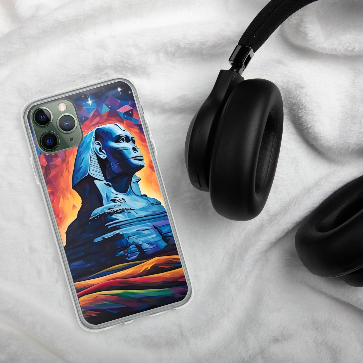 Coque pour iPhone® : Le sphinx de Gizeh, mystère aux pieds des pyramides