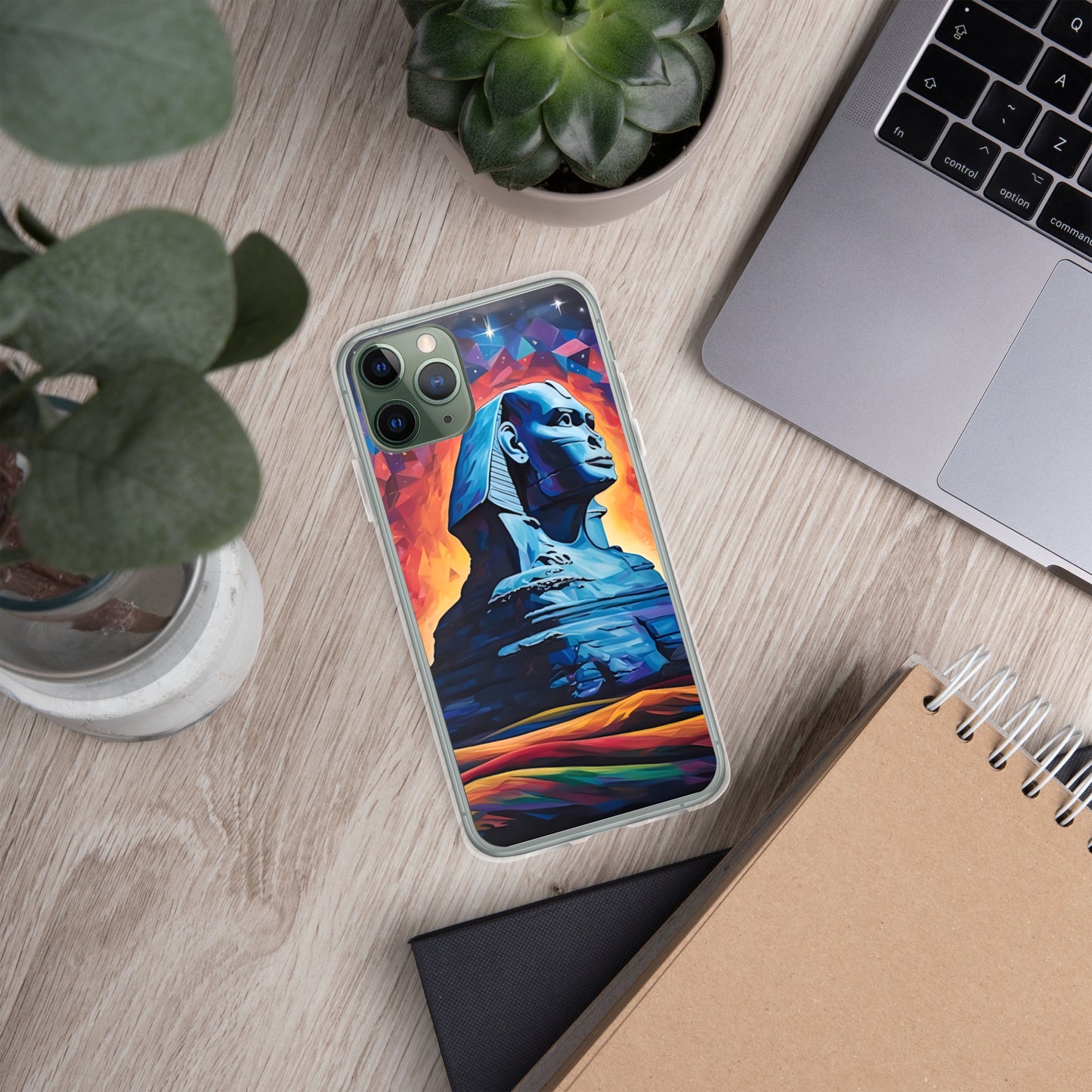 Coque pour iPhone® : Le sphinx de Gizeh, mystère aux pieds des pyramides