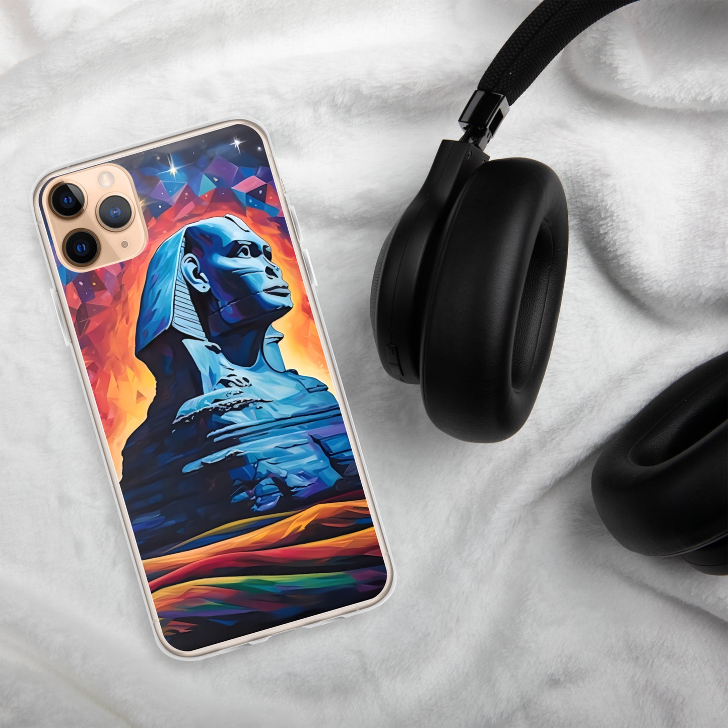 Coque pour iPhone® : Le sphinx de Gizeh, mystère aux pieds des pyramides