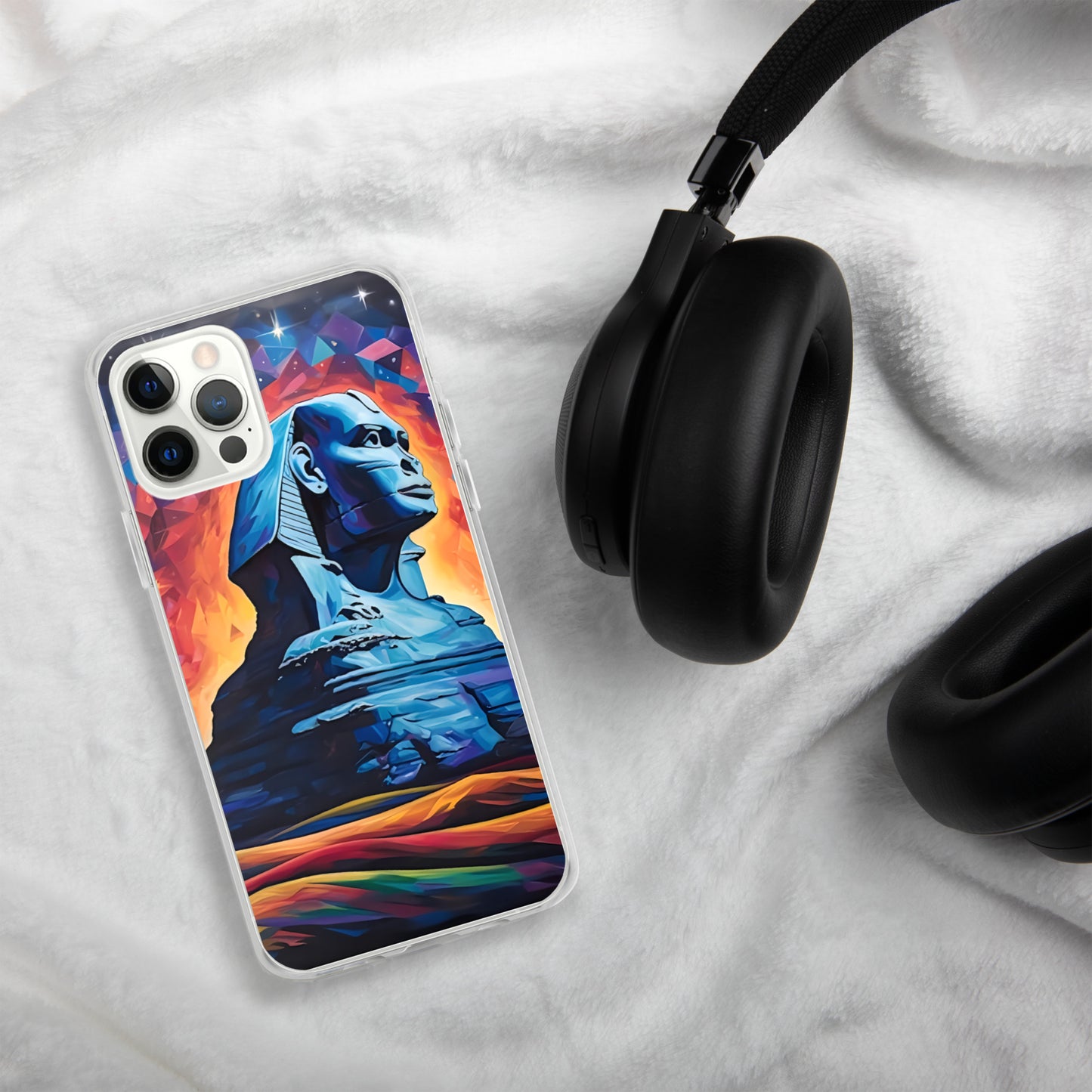 Coque pour iPhone® : Le sphinx de Gizeh, mystère aux pieds des pyramides