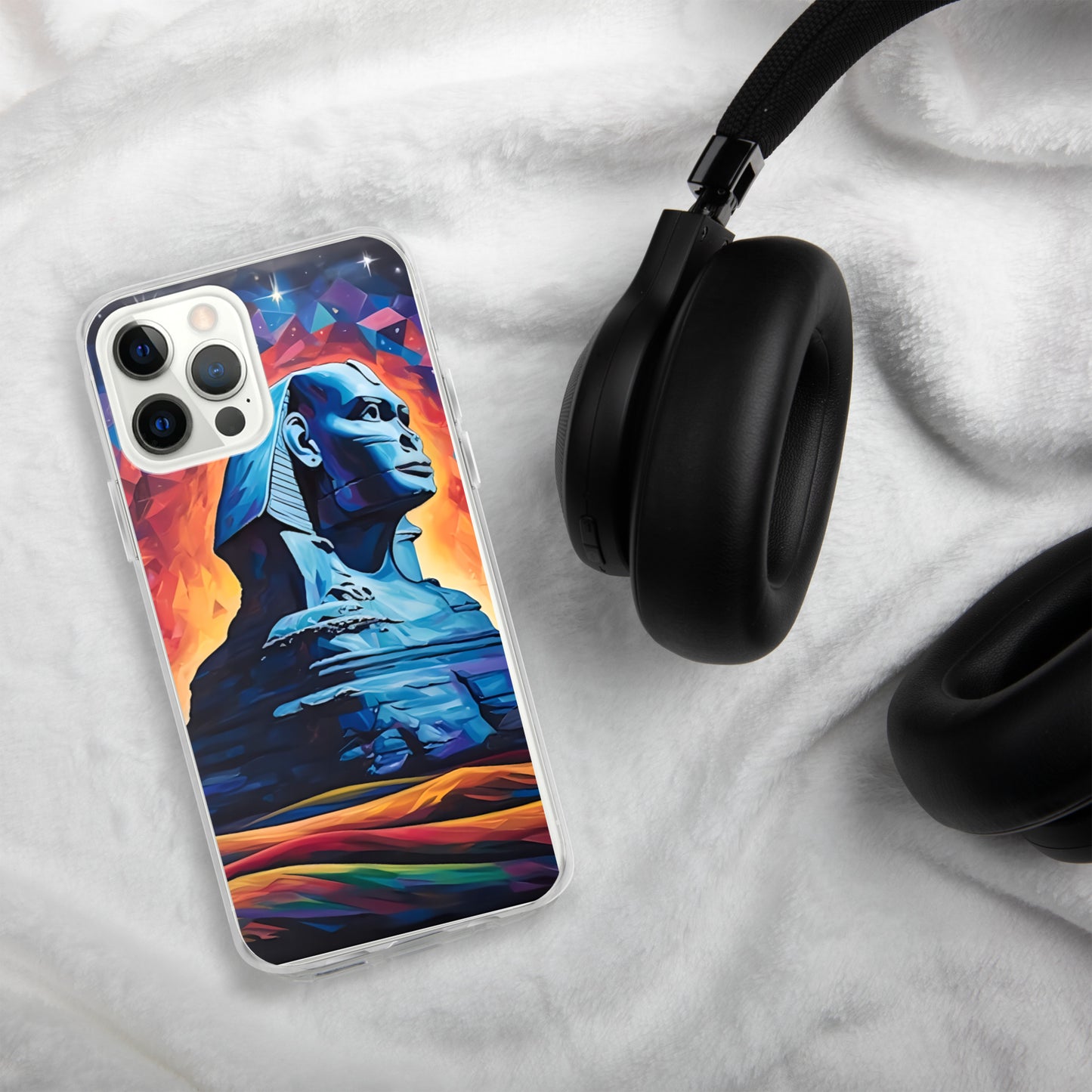 Coque pour iPhone® : Le sphinx de Gizeh, mystère aux pieds des pyramides