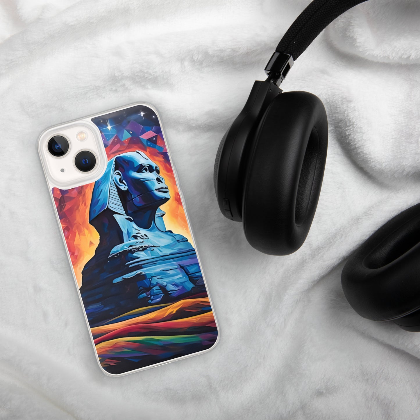 Coque pour iPhone® : Le sphinx de Gizeh, mystère aux pieds des pyramides