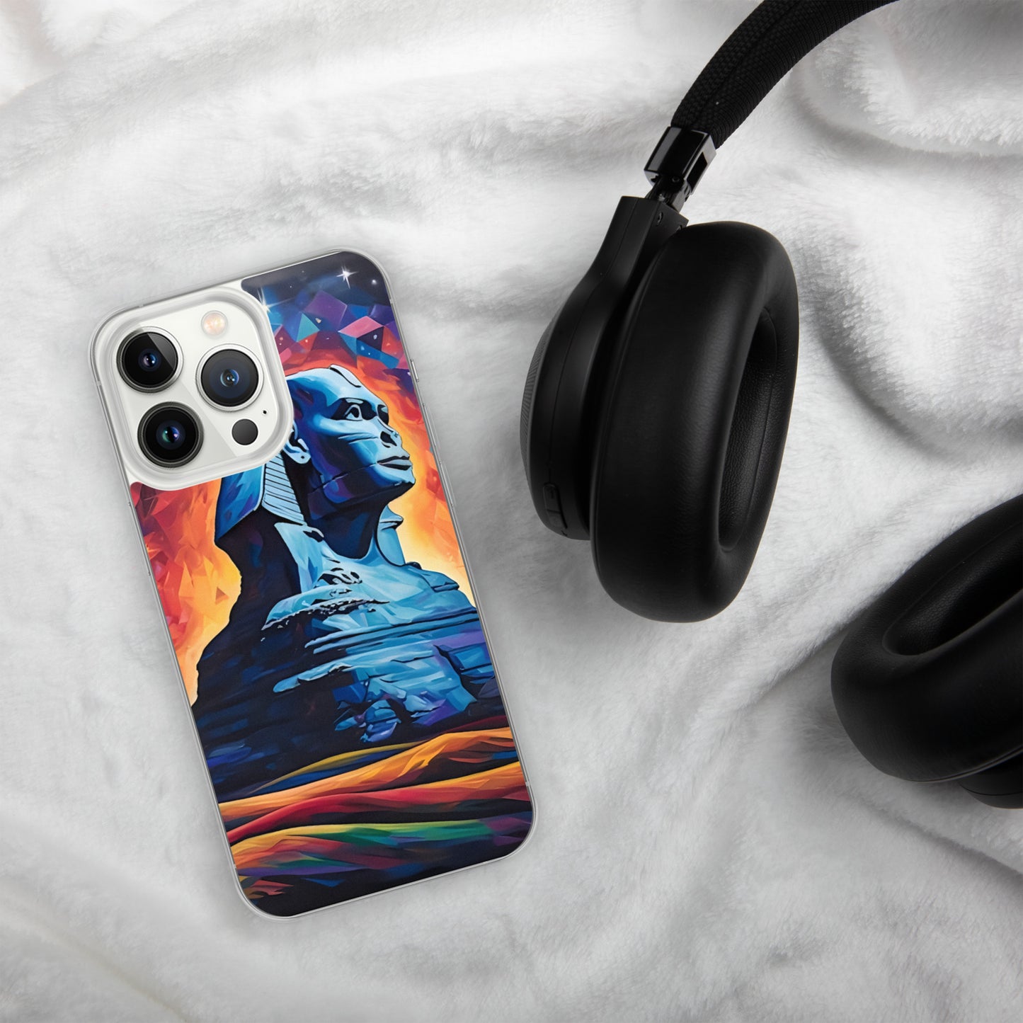Coque pour iPhone® : Le sphinx de Gizeh, mystère aux pieds des pyramides