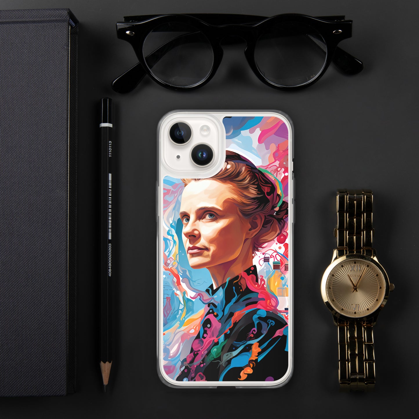 Coque pour iPhone® : Marie Curie, rayonnement scientifique