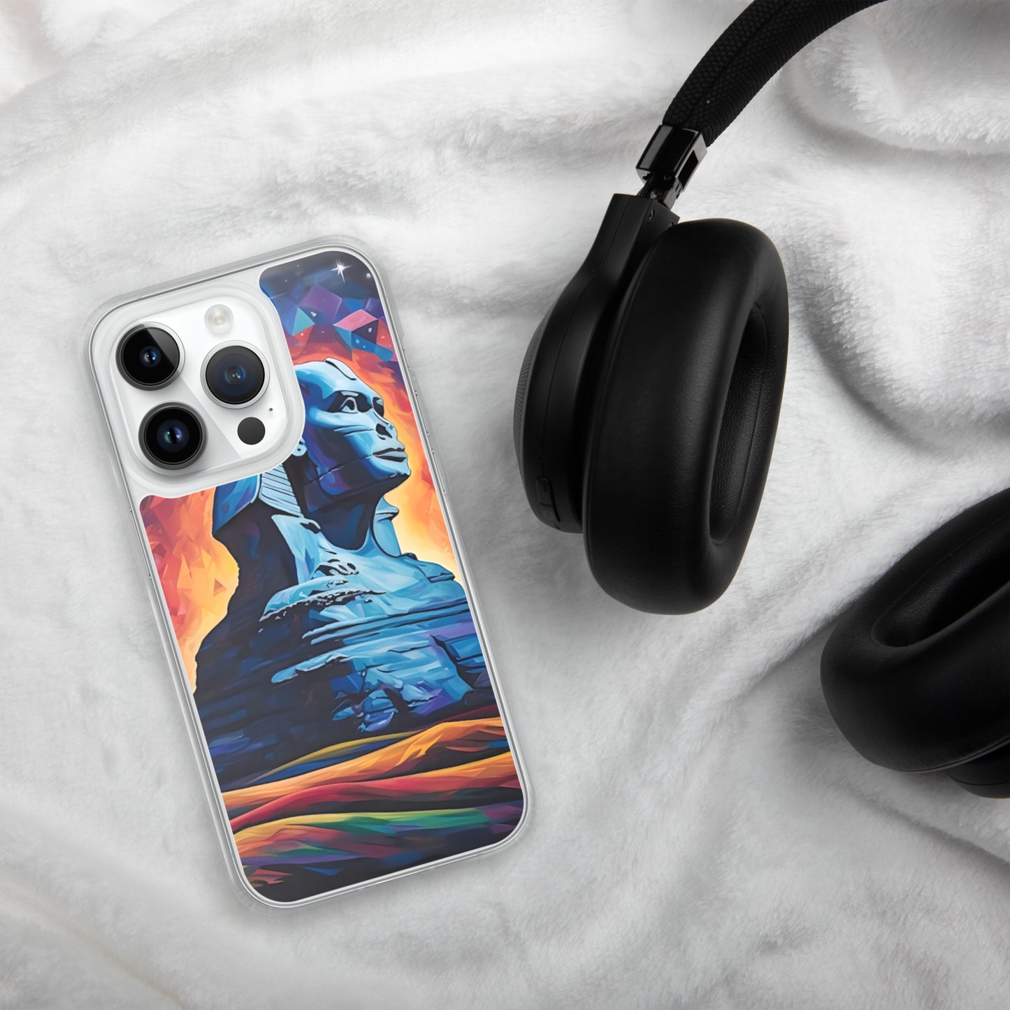 Coque pour iPhone® : Le sphinx de Gizeh, mystère aux pieds des pyramides