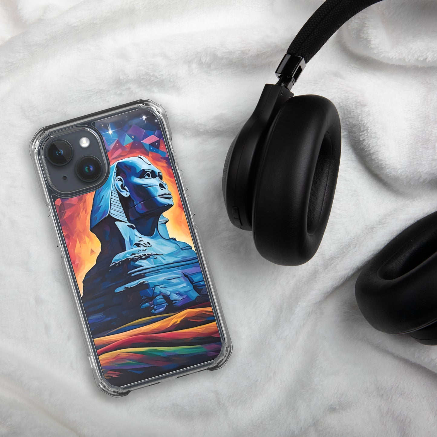 Coque pour iPhone® : Le sphinx de Gizeh, mystère aux pieds des pyramides