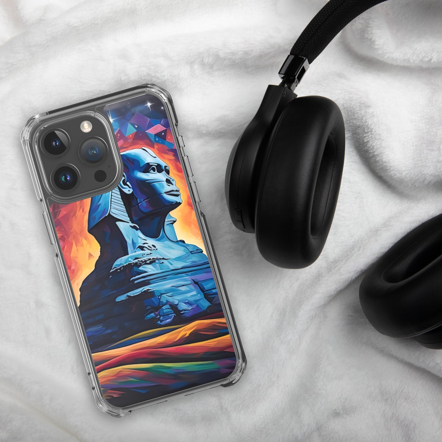 Coque pour iPhone® : Le sphinx de Gizeh, mystère aux pieds des pyramides