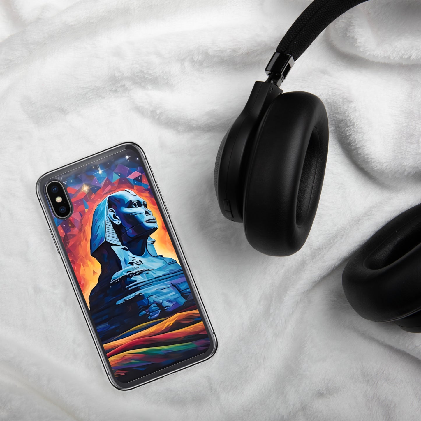 Coque pour iPhone® : Le sphinx de Gizeh, mystère aux pieds des pyramides