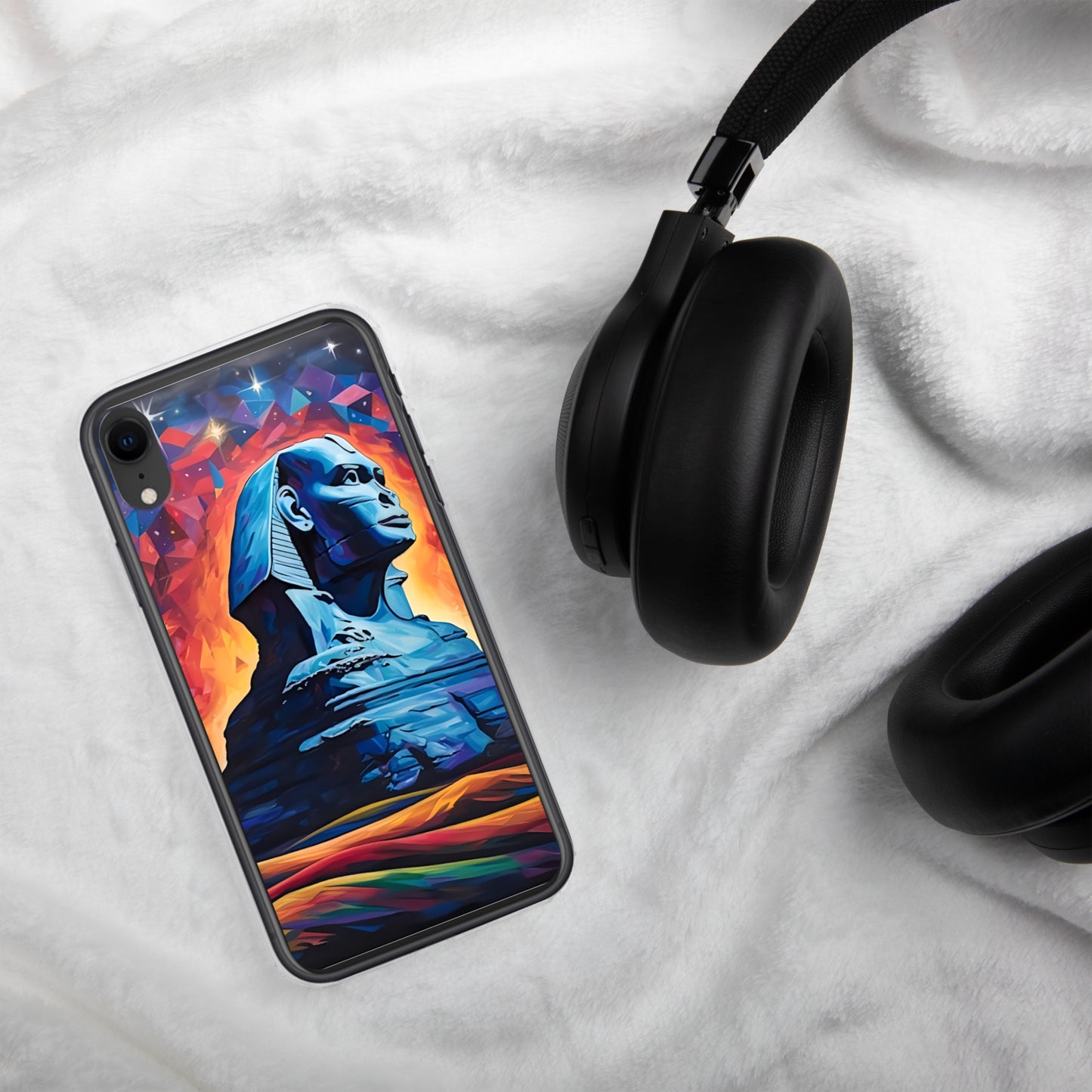 Coque pour iPhone® : Le sphinx de Gizeh, mystère aux pieds des pyramides