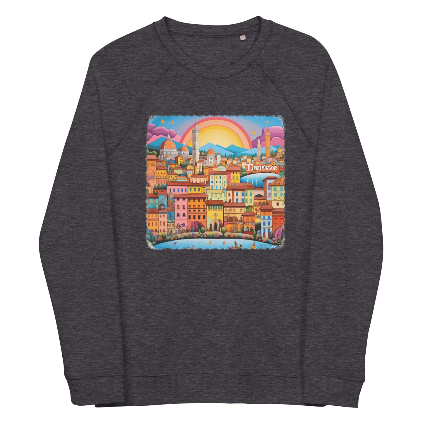 Sweatshirt écologique raglan unisexe : Au sommet de la Renaissance