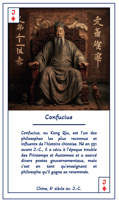 Jeu de 54 cartes : Les philosophes, voyage au coeur de la pensée