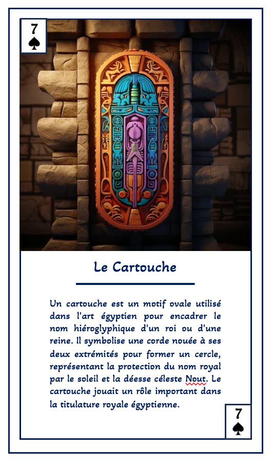 Jeu de 54 cartes : Retour en Égypte antique