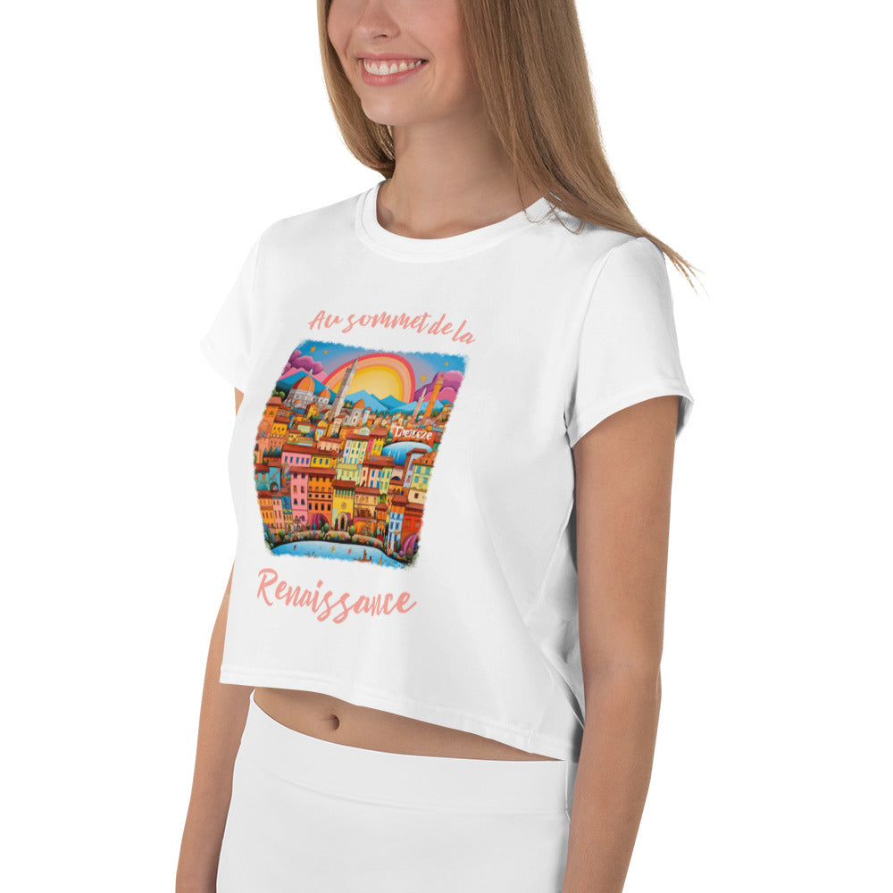 T-shirt Crop-Top : Au sommet de la Renaissance