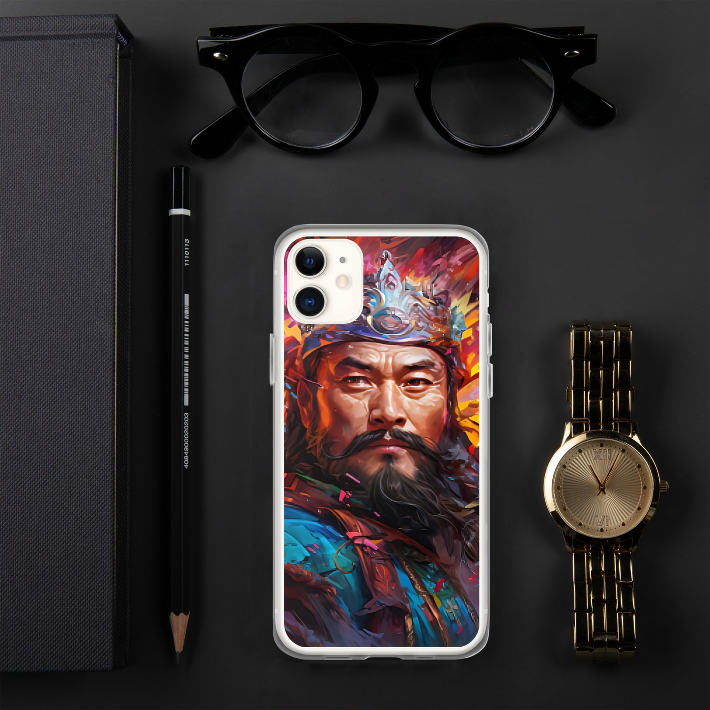 Coque pour iPhone® : Genghis Khan, guerrier des steppes