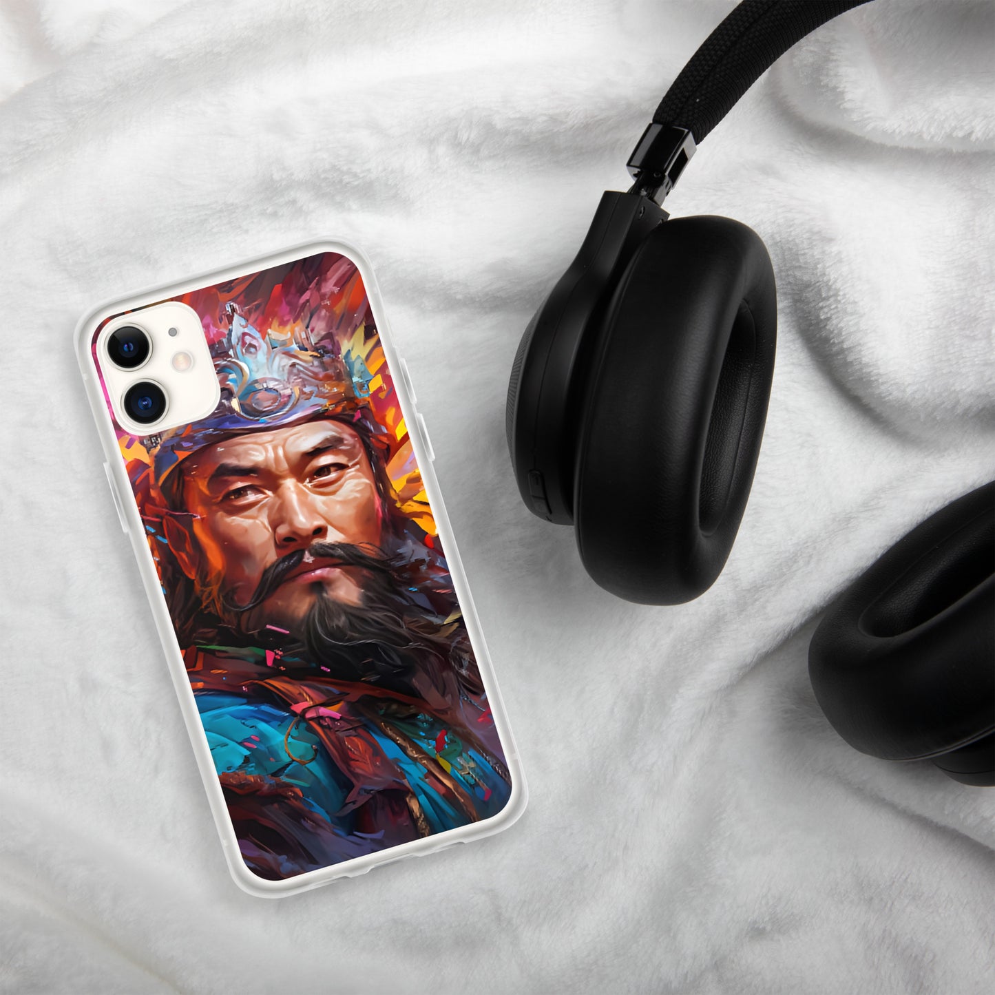 Coque pour iPhone® : Genghis Khan, guerrier des steppes