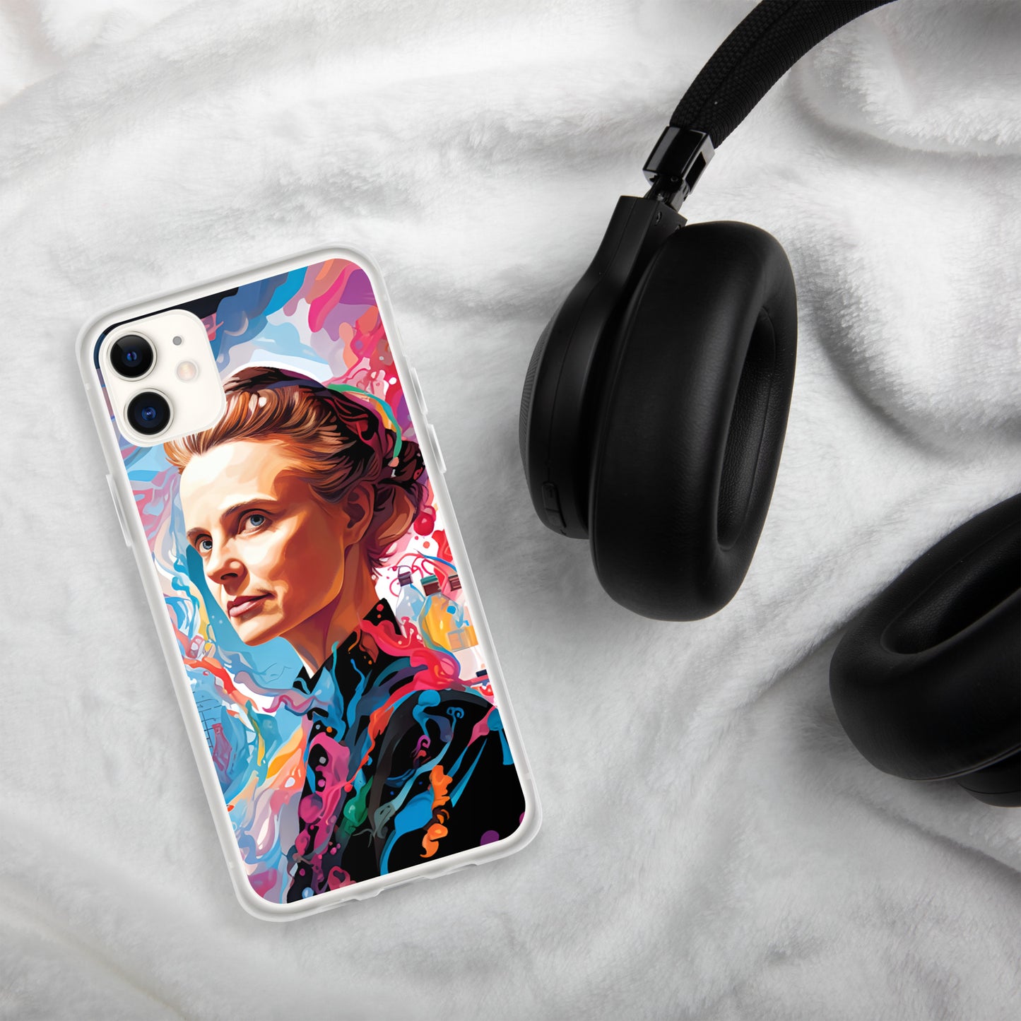 Coque pour iPhone® : Marie Curie, rayonnement scientifique