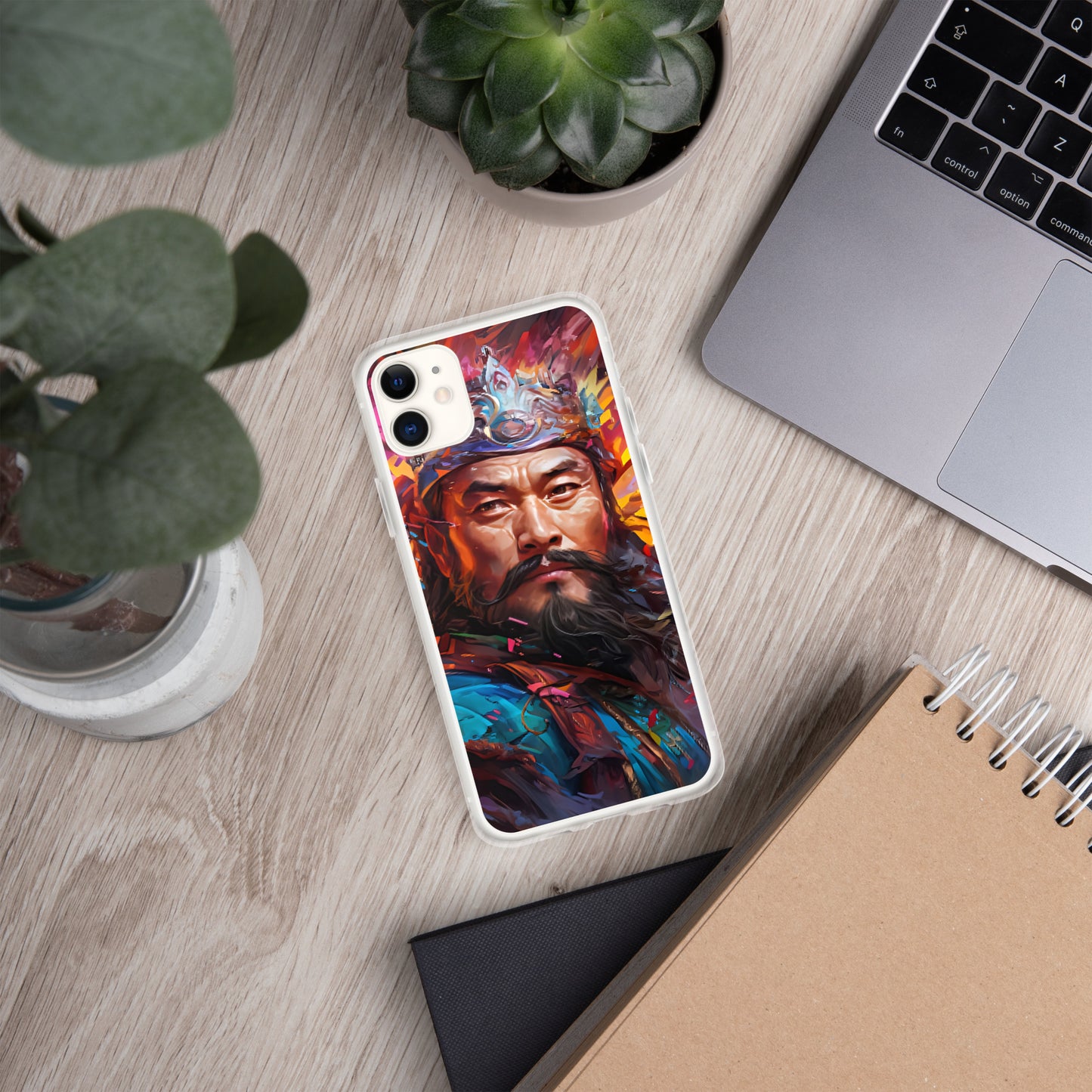 Coque pour iPhone® : Genghis Khan, guerrier des steppes