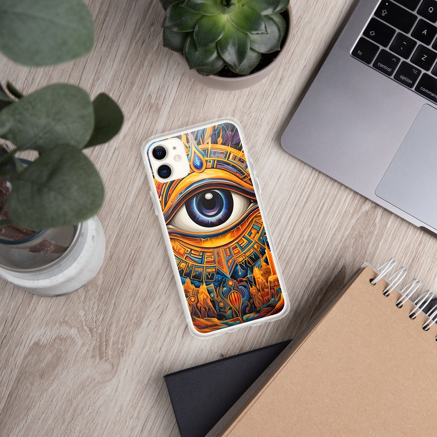 Coque pour iPhone® : L'oeil d'Horus, guérison et protection