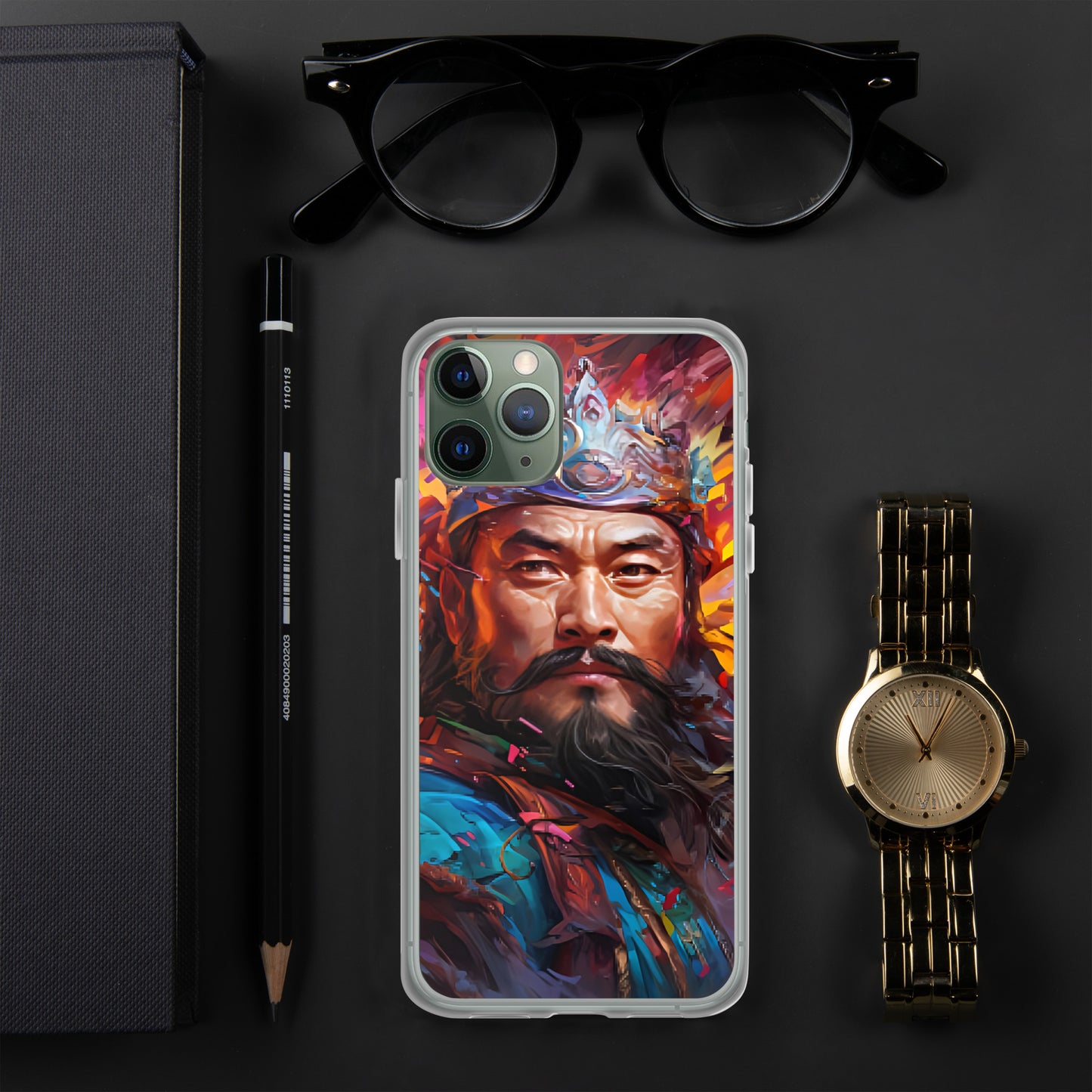 Coque pour iPhone® : Genghis Khan, guerrier des steppes