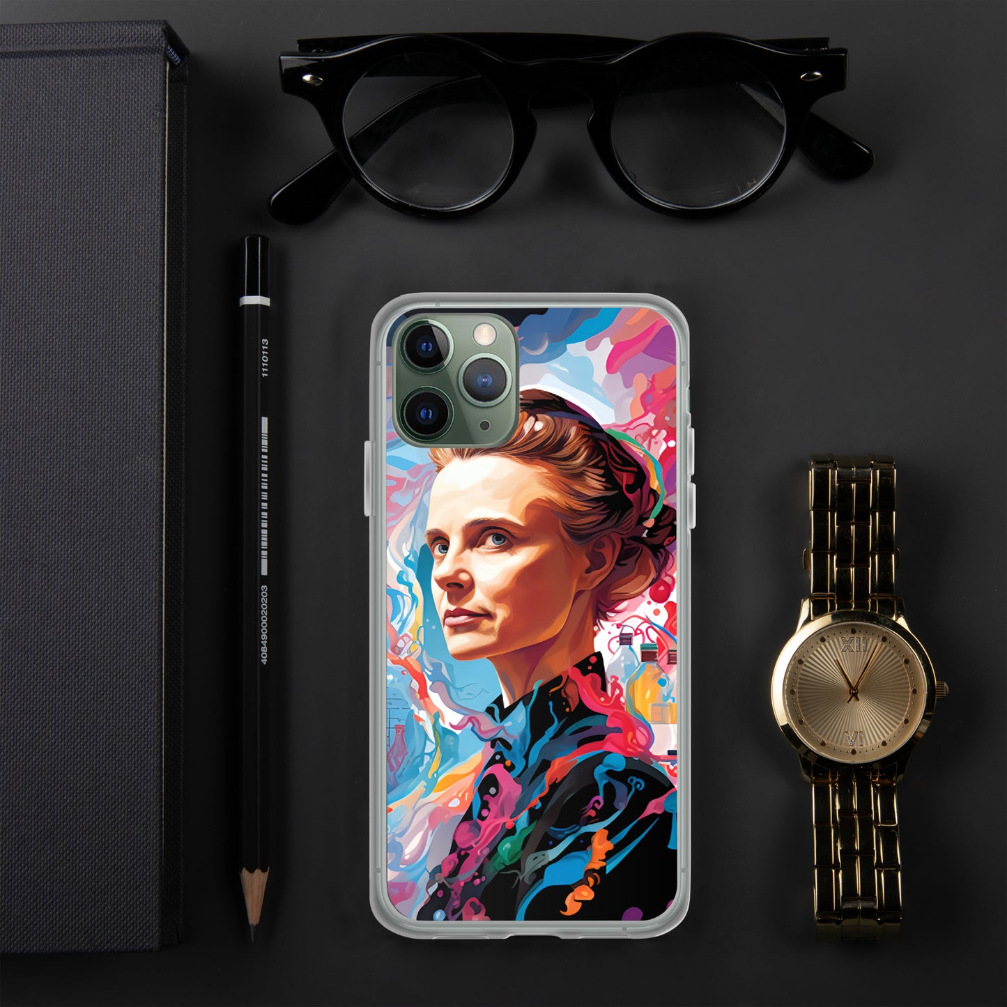 Coque pour iPhone® : Marie Curie, rayonnement scientifique