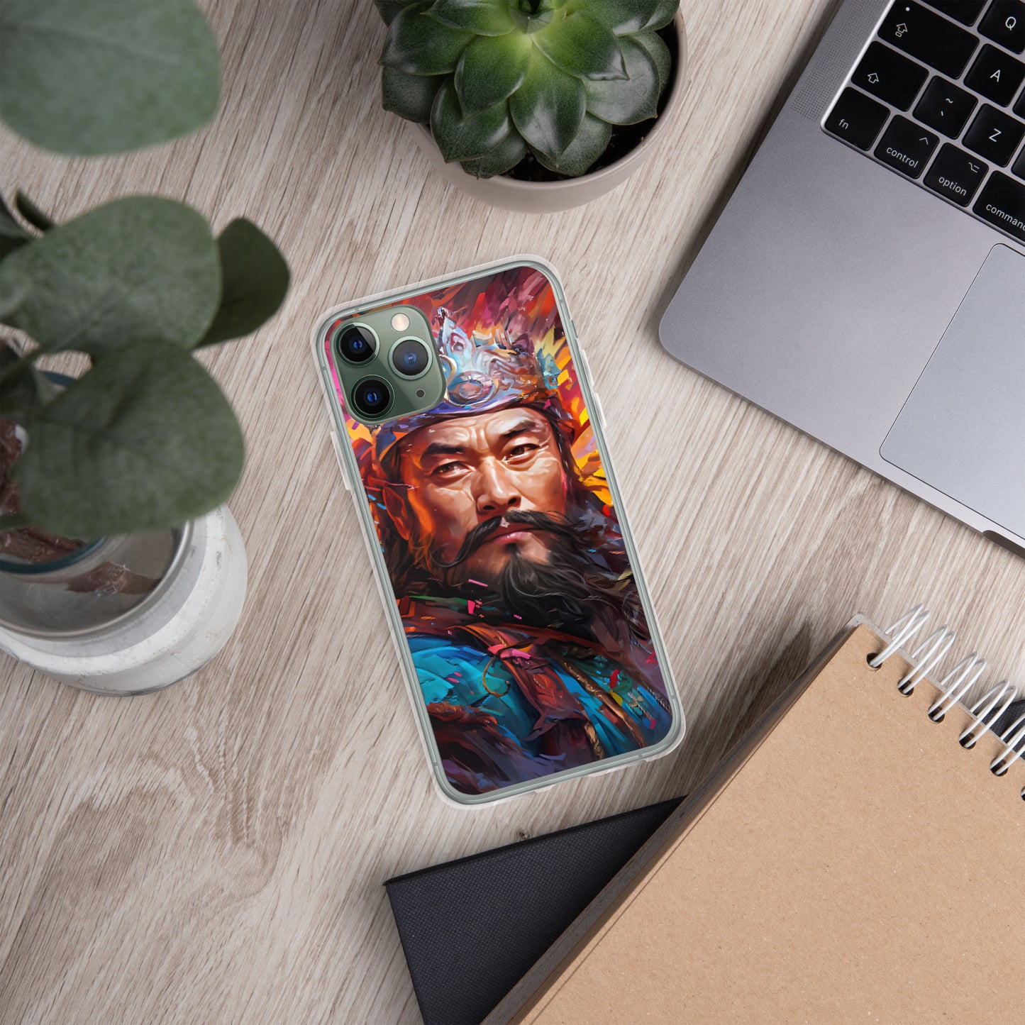 Coque pour iPhone® : Genghis Khan, guerrier des steppes