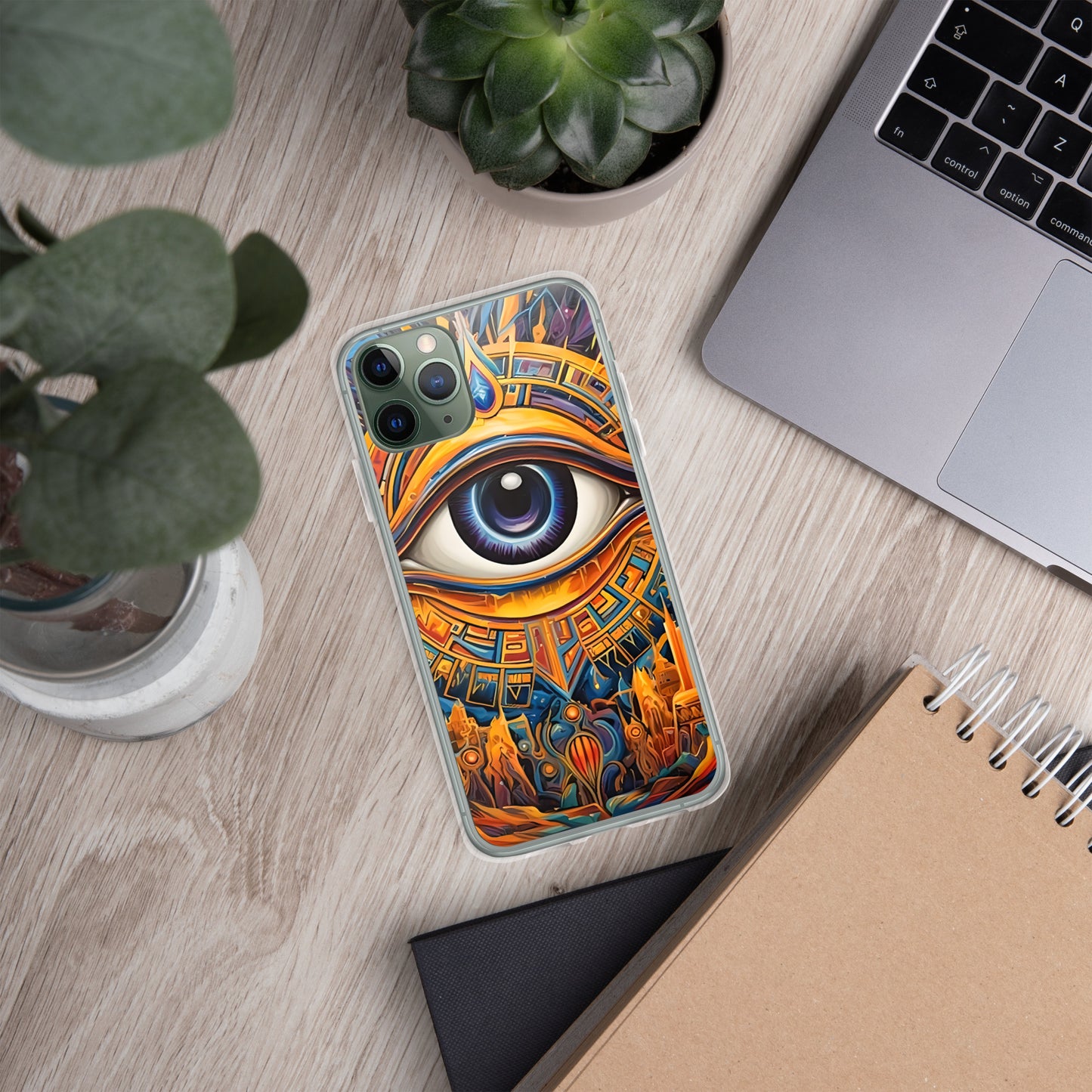 Coque pour iPhone® : L'oeil d'Horus, guérison et protection