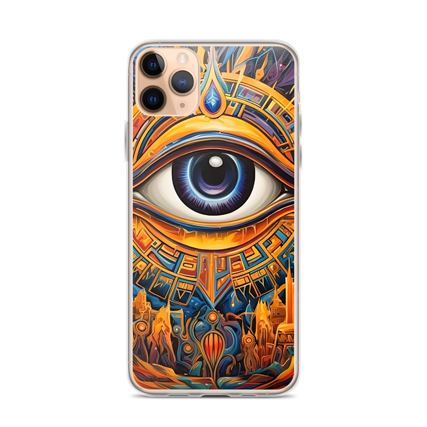 Coque d'iPhone® rigide : L'oeil d'Horus, guérison et protection