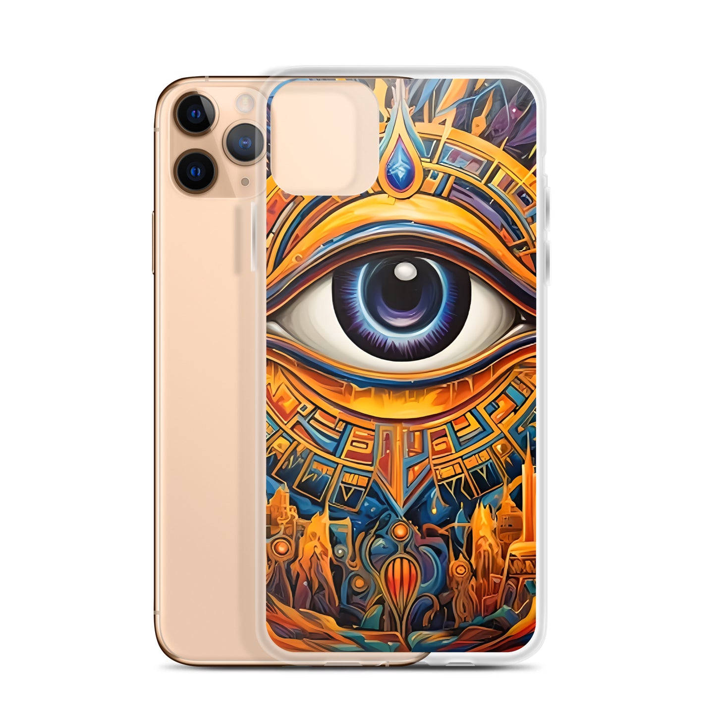 Coque d'iPhone® rigide : L'oeil d'Horus, guérison et protection