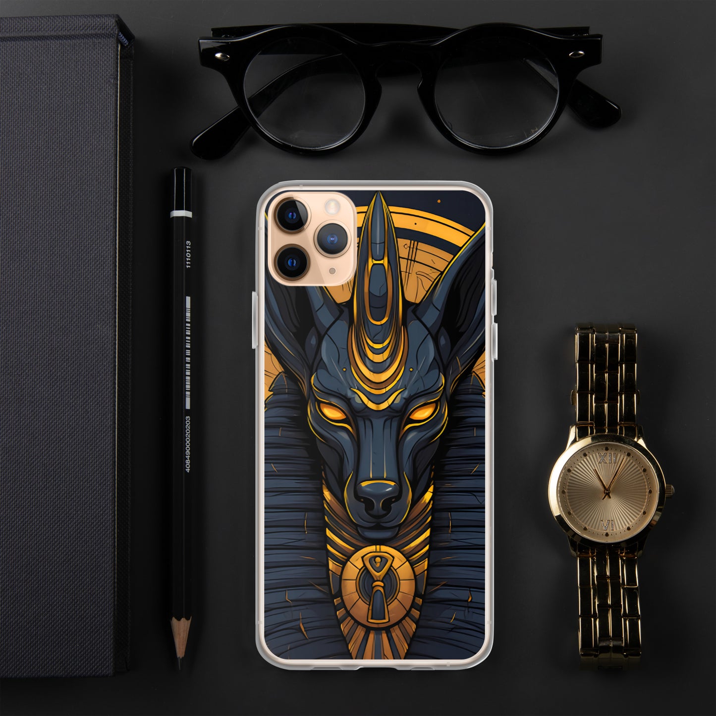 Coque pour iPhone® : Anubis, dieu de la mort et de la renaissance