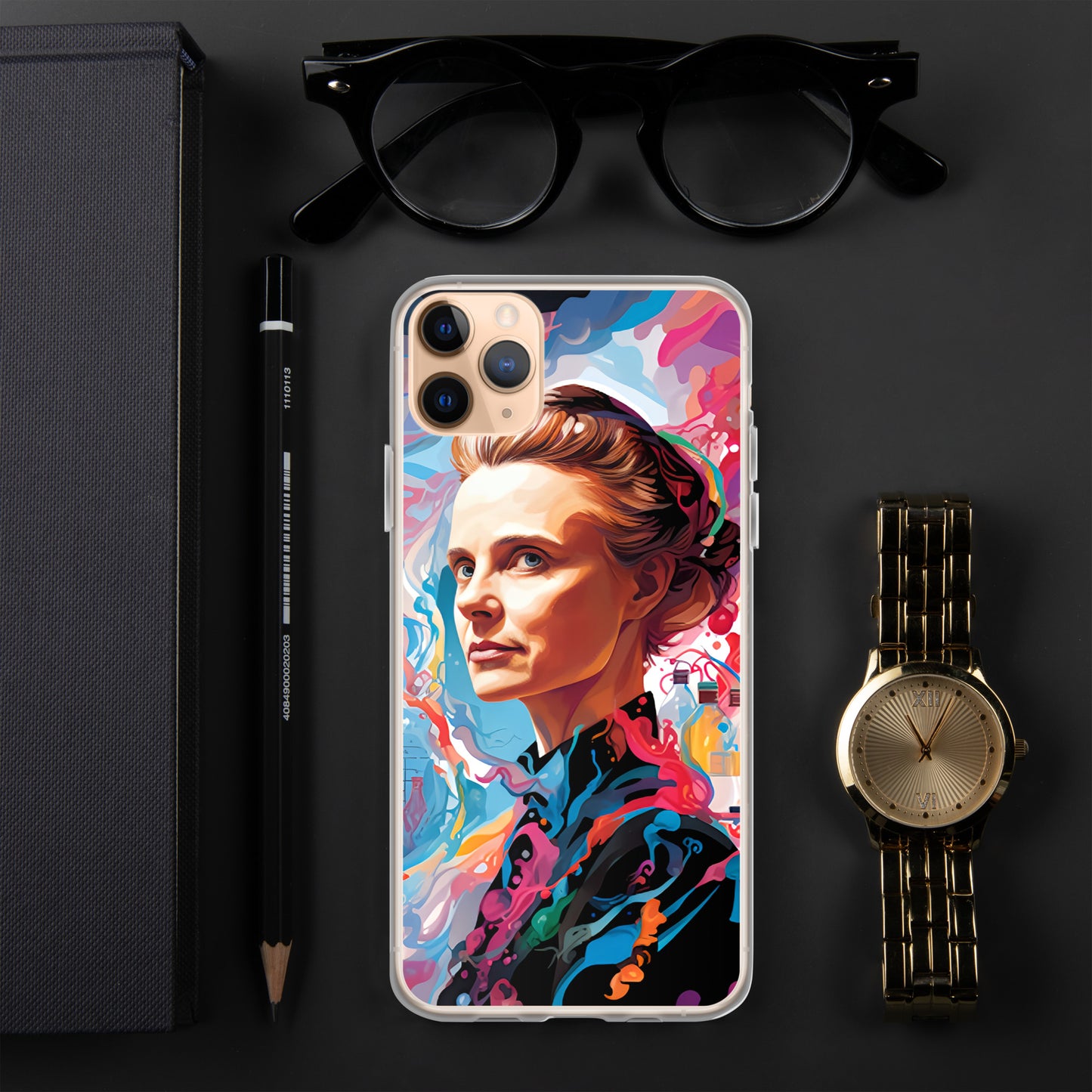 Coque pour iPhone® : Marie Curie, rayonnement scientifique