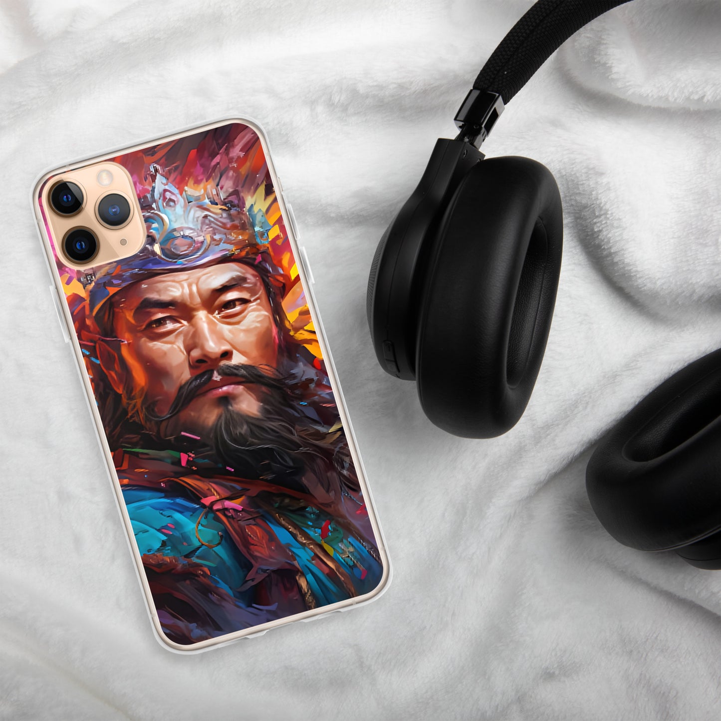 Coque pour iPhone® : Genghis Khan, guerrier des steppes