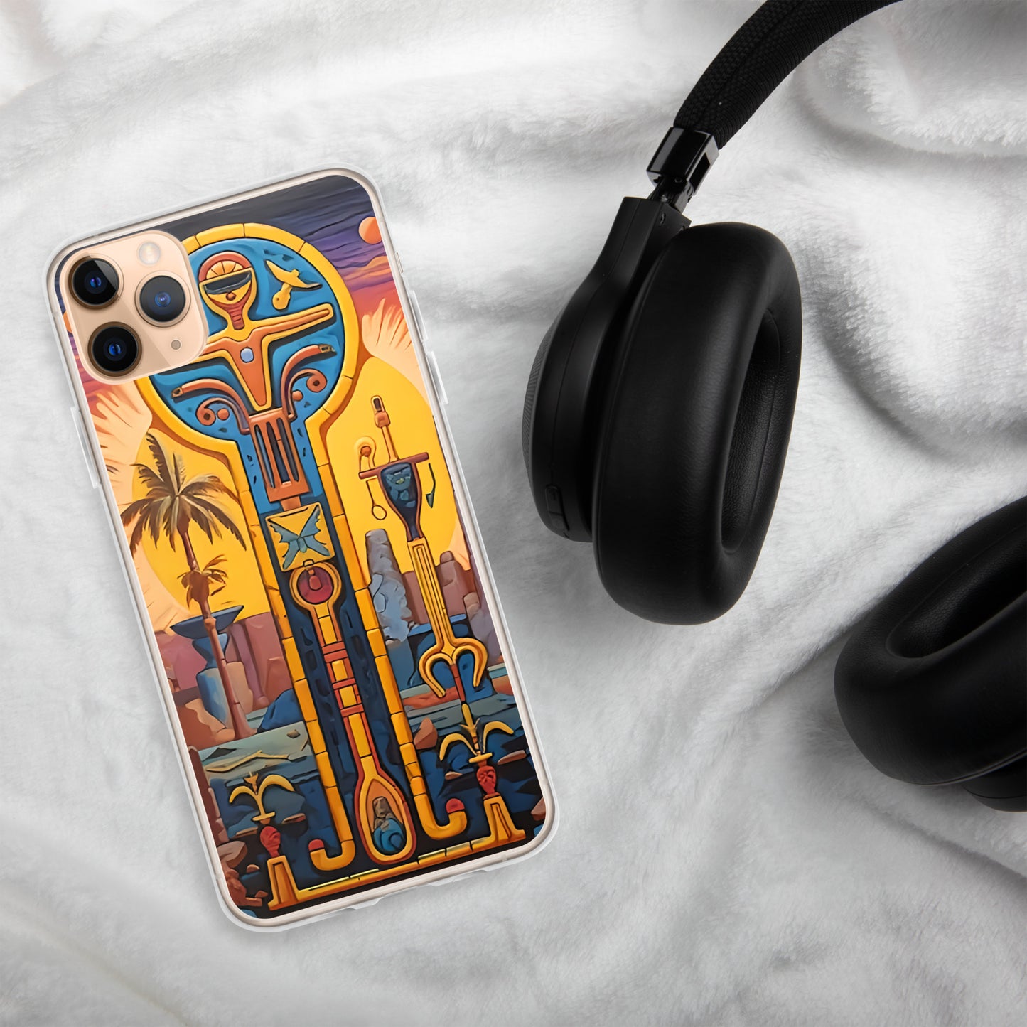 Coque pour iPhone® : La croix d'Ankh, symbole de vie éternelle