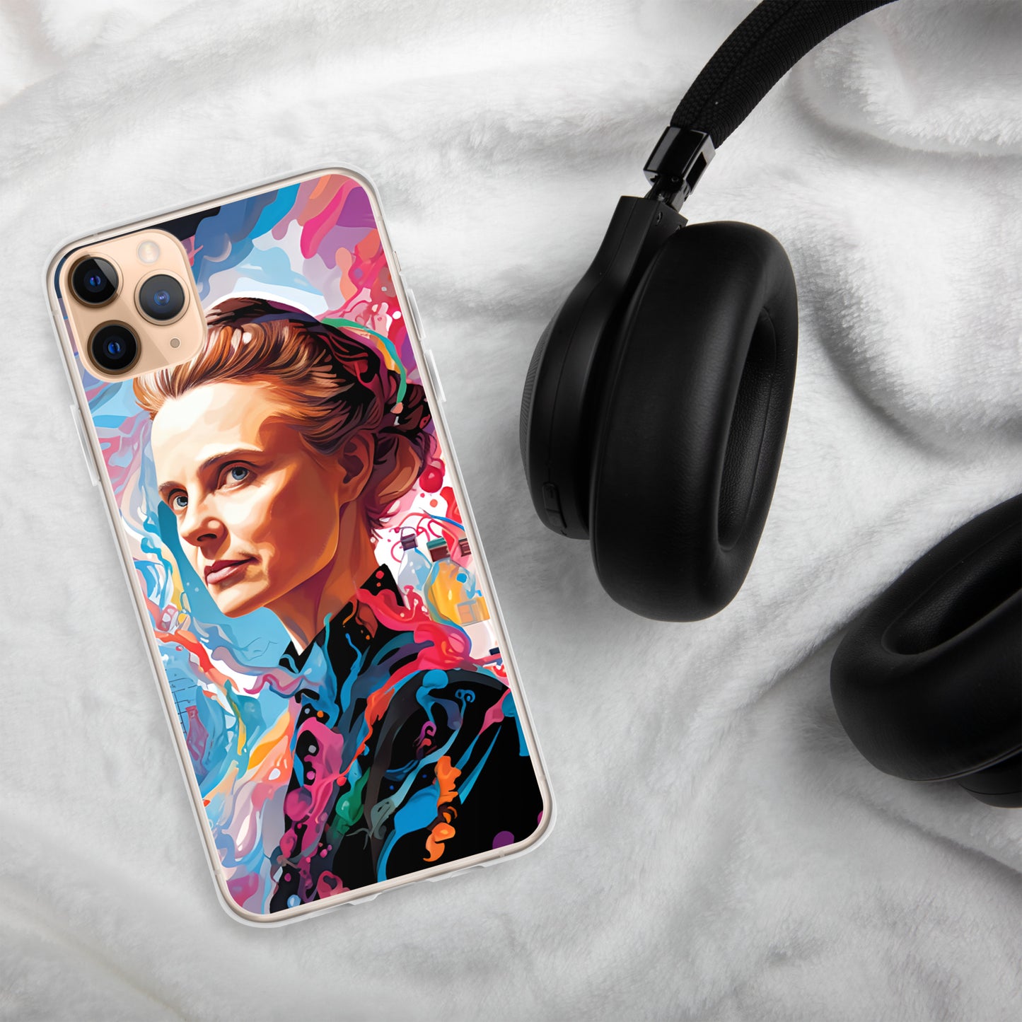 Coque pour iPhone® : Marie Curie, rayonnement scientifique