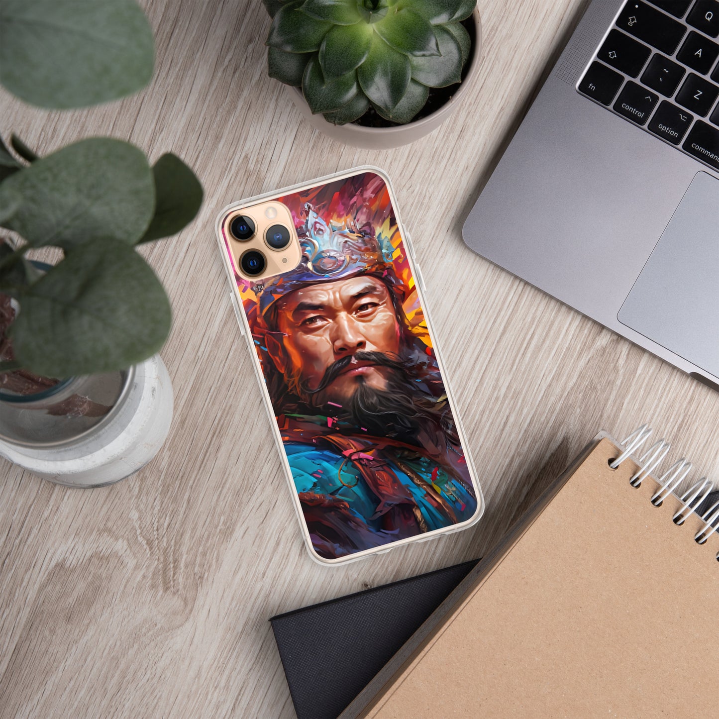 Coque pour iPhone® : Genghis Khan, guerrier des steppes