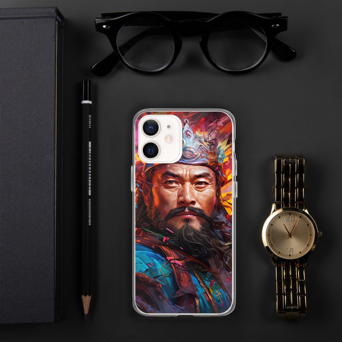 Coque pour iPhone® : Genghis Khan, guerrier des steppes