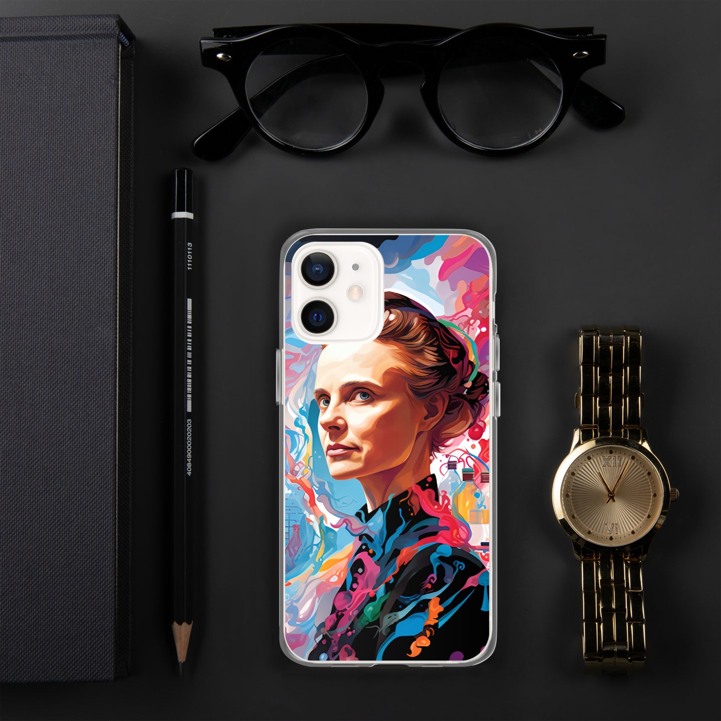 Coque pour iPhone® : Marie Curie, rayonnement scientifique