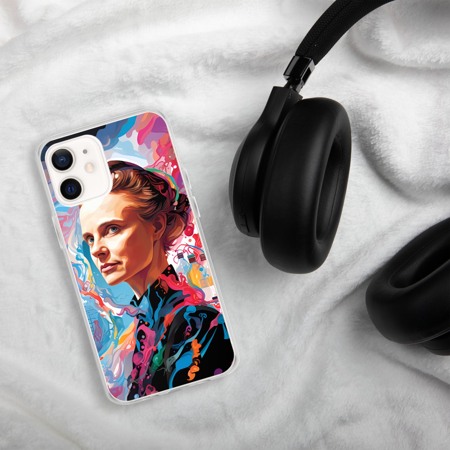 Coque pour iPhone® : Marie Curie, rayonnement scientifique