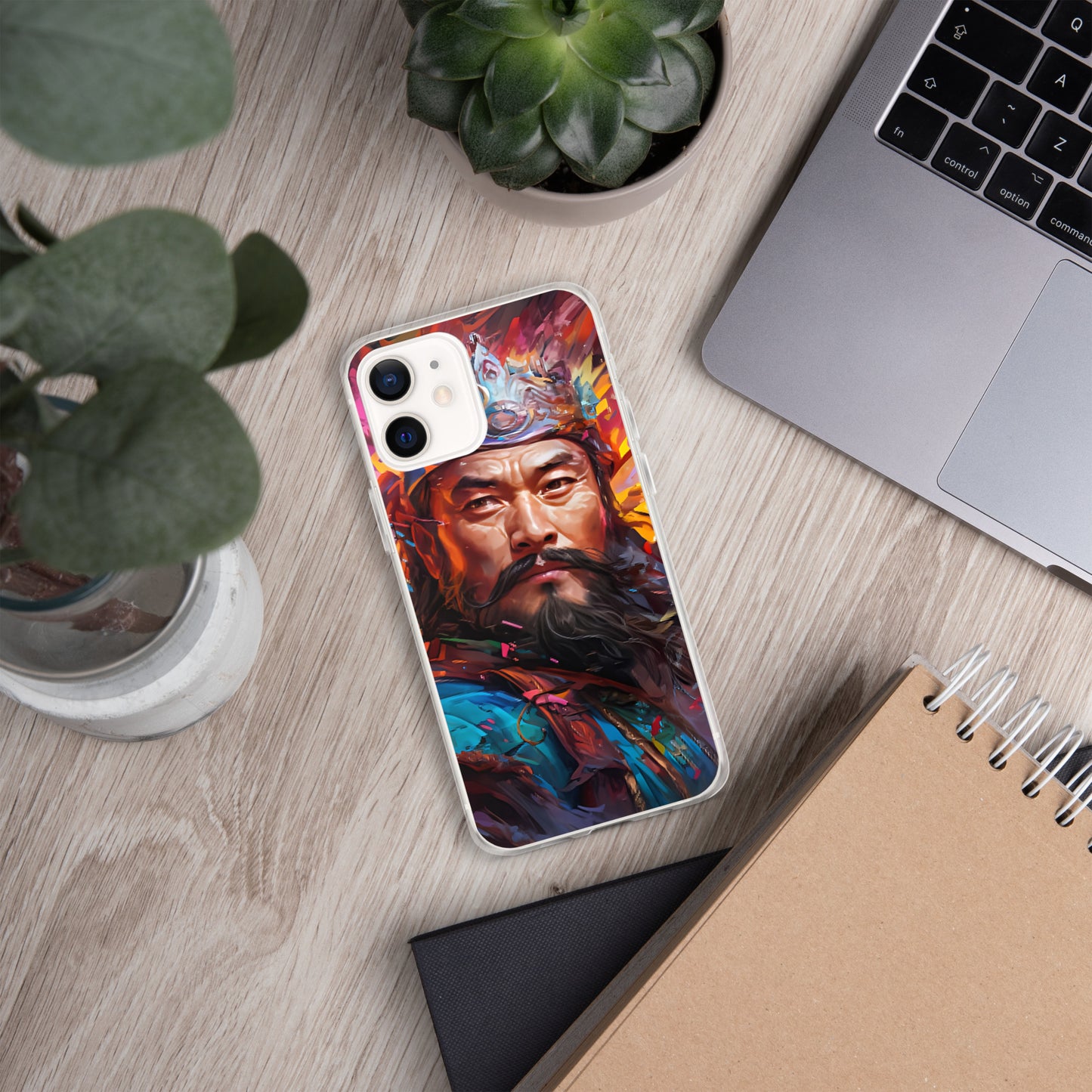 Coque pour iPhone® : Genghis Khan, guerrier des steppes