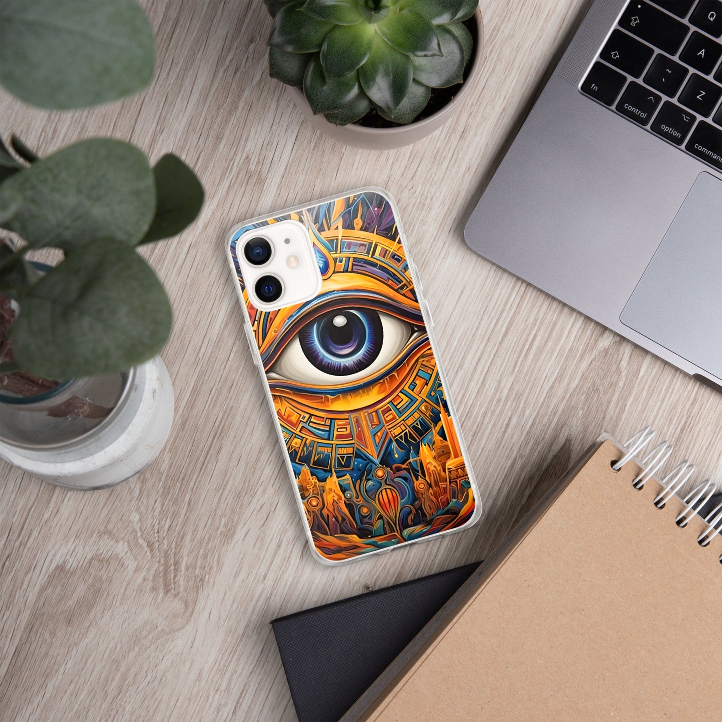 Coque pour iPhone® : L'oeil d'Horus, guérison et protection