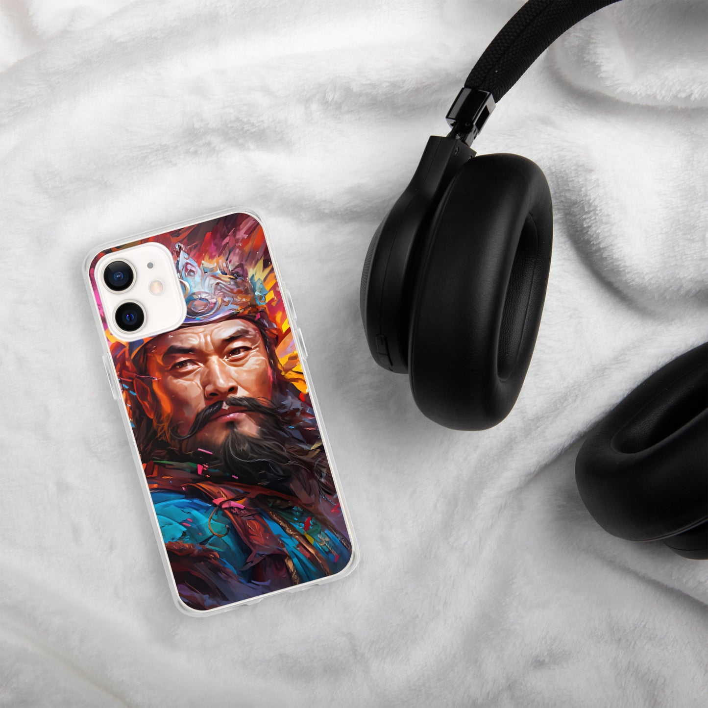 Coque pour iPhone® : Genghis Khan, guerrier des steppes