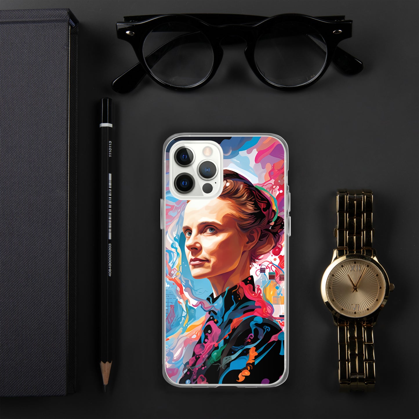 Coque pour iPhone® : Marie Curie, rayonnement scientifique