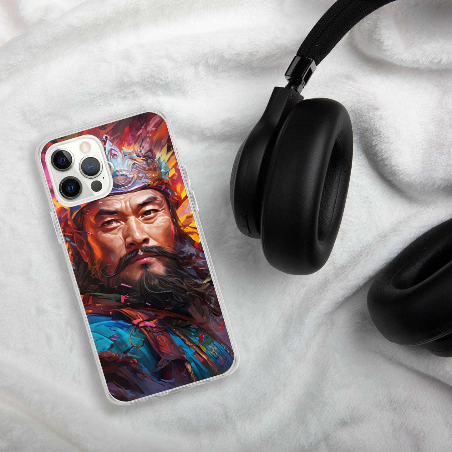 Coque pour iPhone® : Genghis Khan, guerrier des steppes