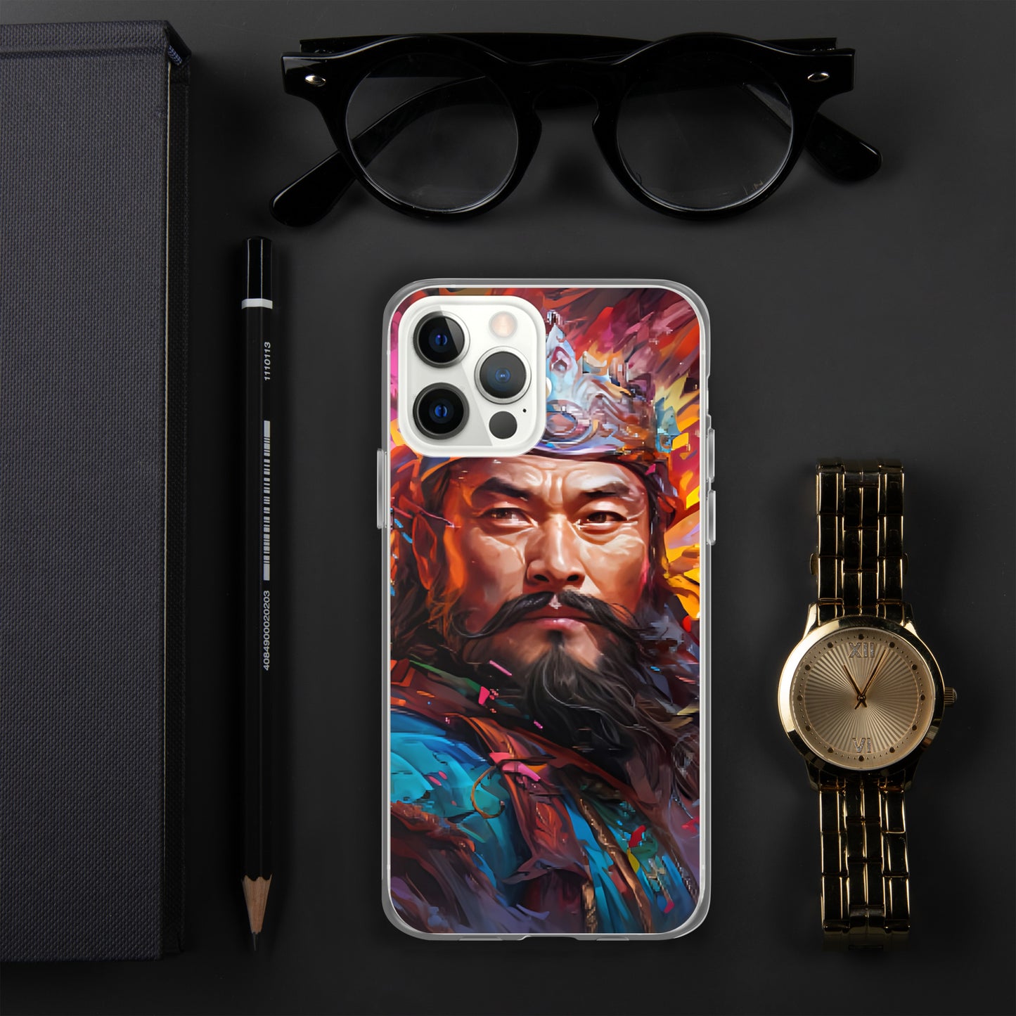 Coque pour iPhone® : Genghis Khan, guerrier des steppes