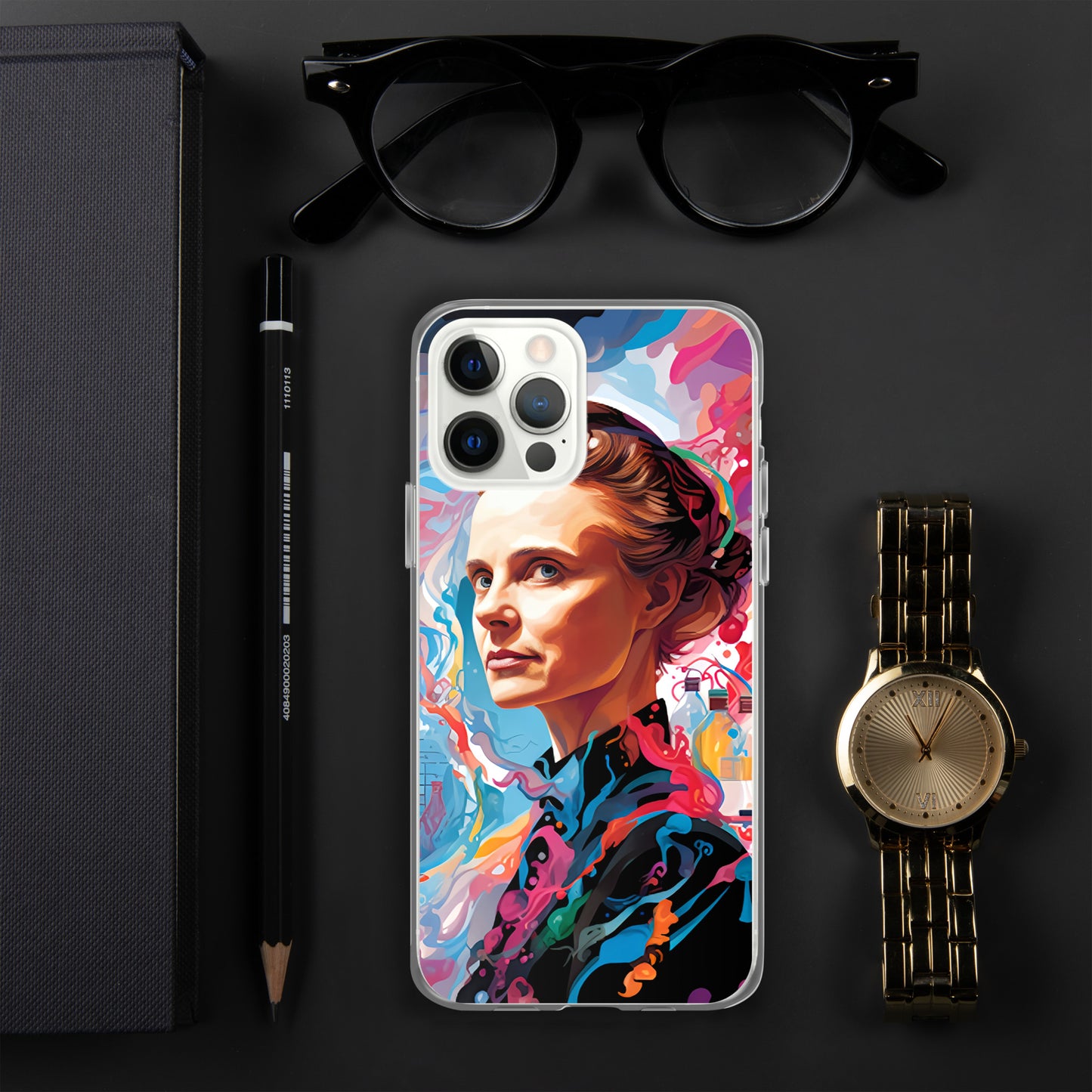 Coque pour iPhone® : Marie Curie, rayonnement scientifique