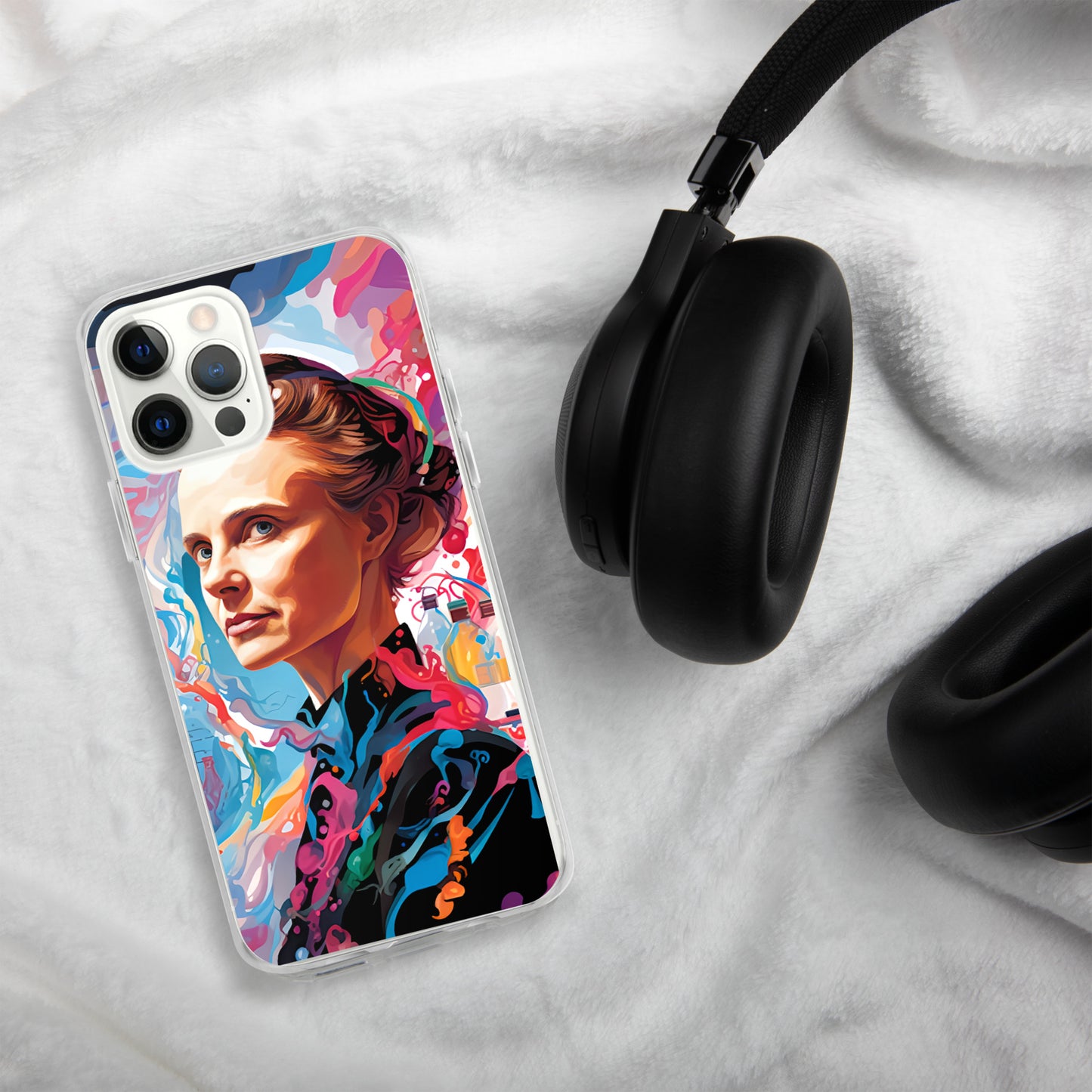 Coque pour iPhone® : Marie Curie, rayonnement scientifique