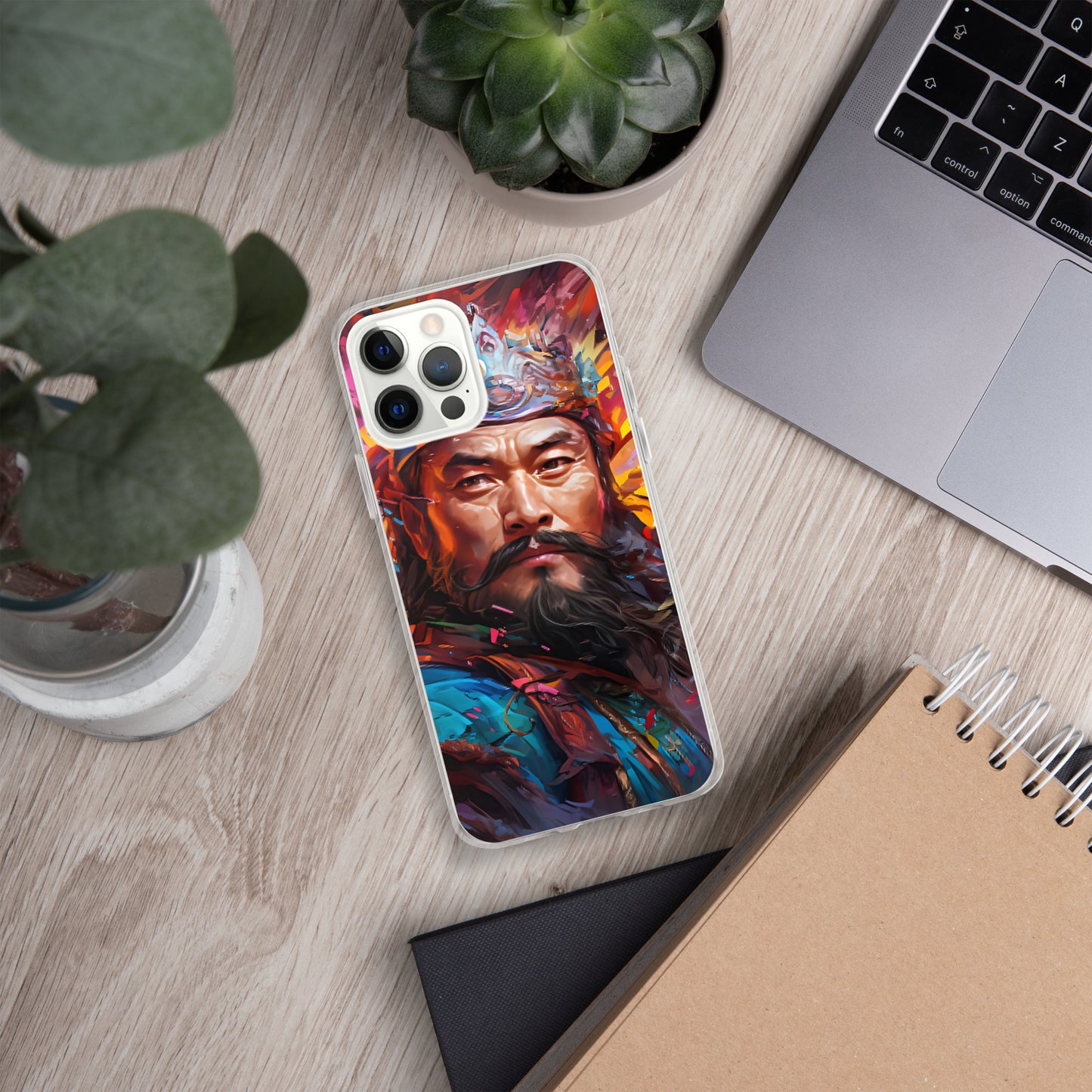 Coque pour iPhone® : Genghis Khan, guerrier des steppes