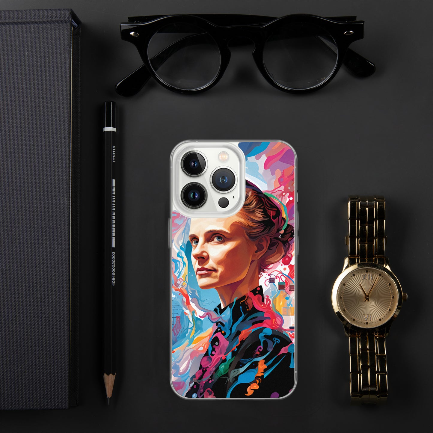 Coque pour iPhone® : Marie Curie, rayonnement scientifique