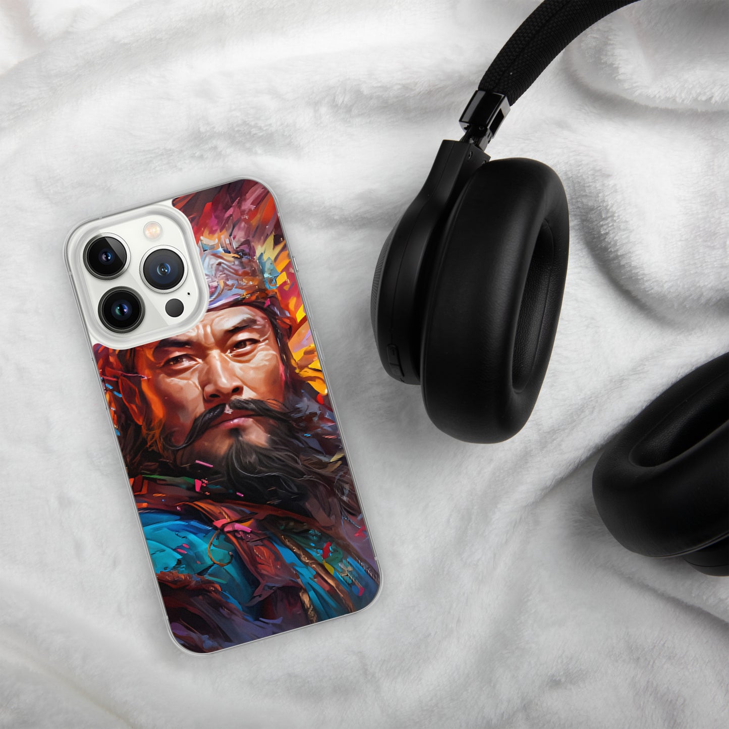 Coque pour iPhone® : Genghis Khan, guerrier des steppes